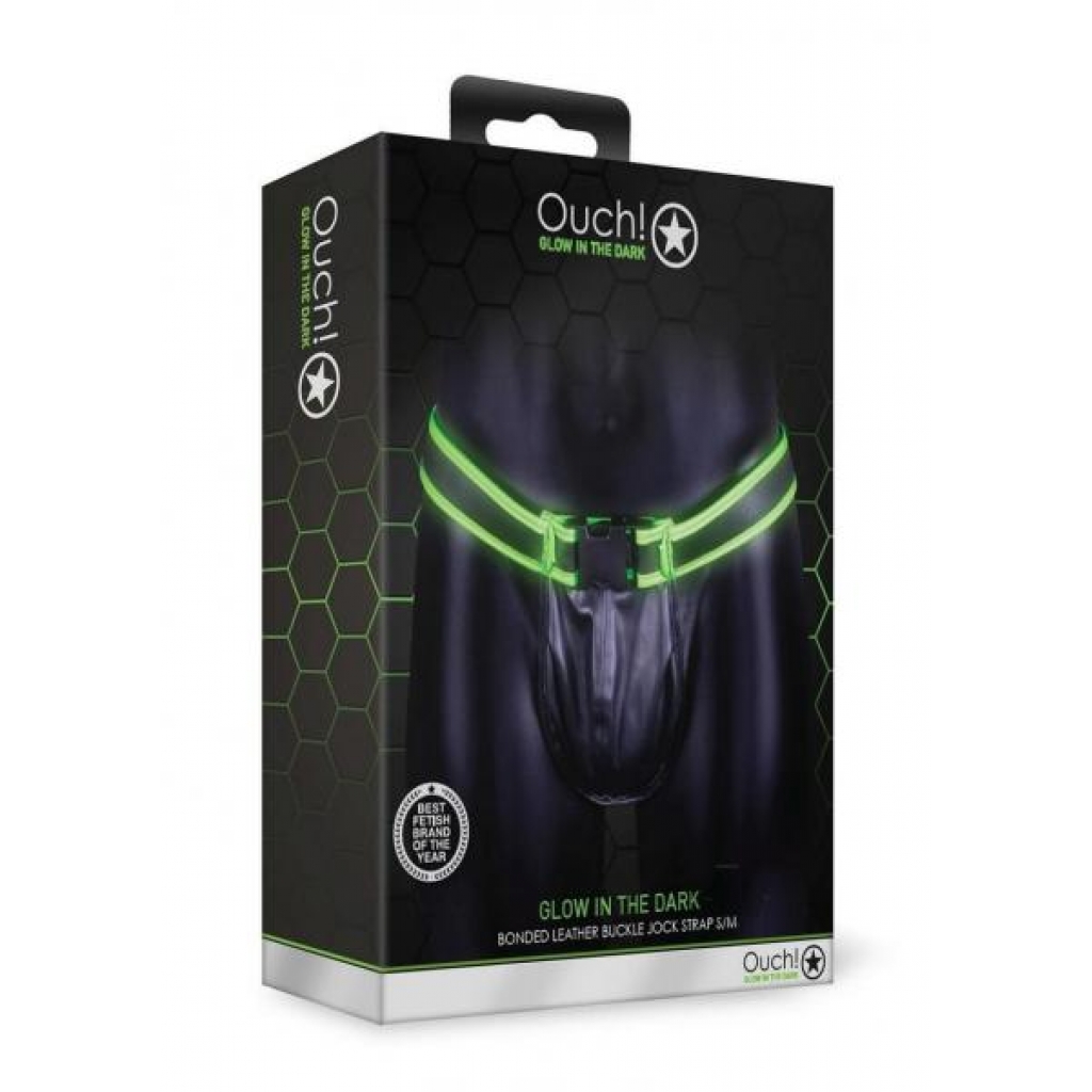 Ouch Buckle Jock Strap Metal Gitd S/m - Fetish Clothing