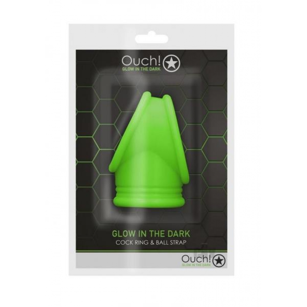 Ouch Cock Ring Ball Strap Seperator Gitd - Mens Cock & Ball Gear