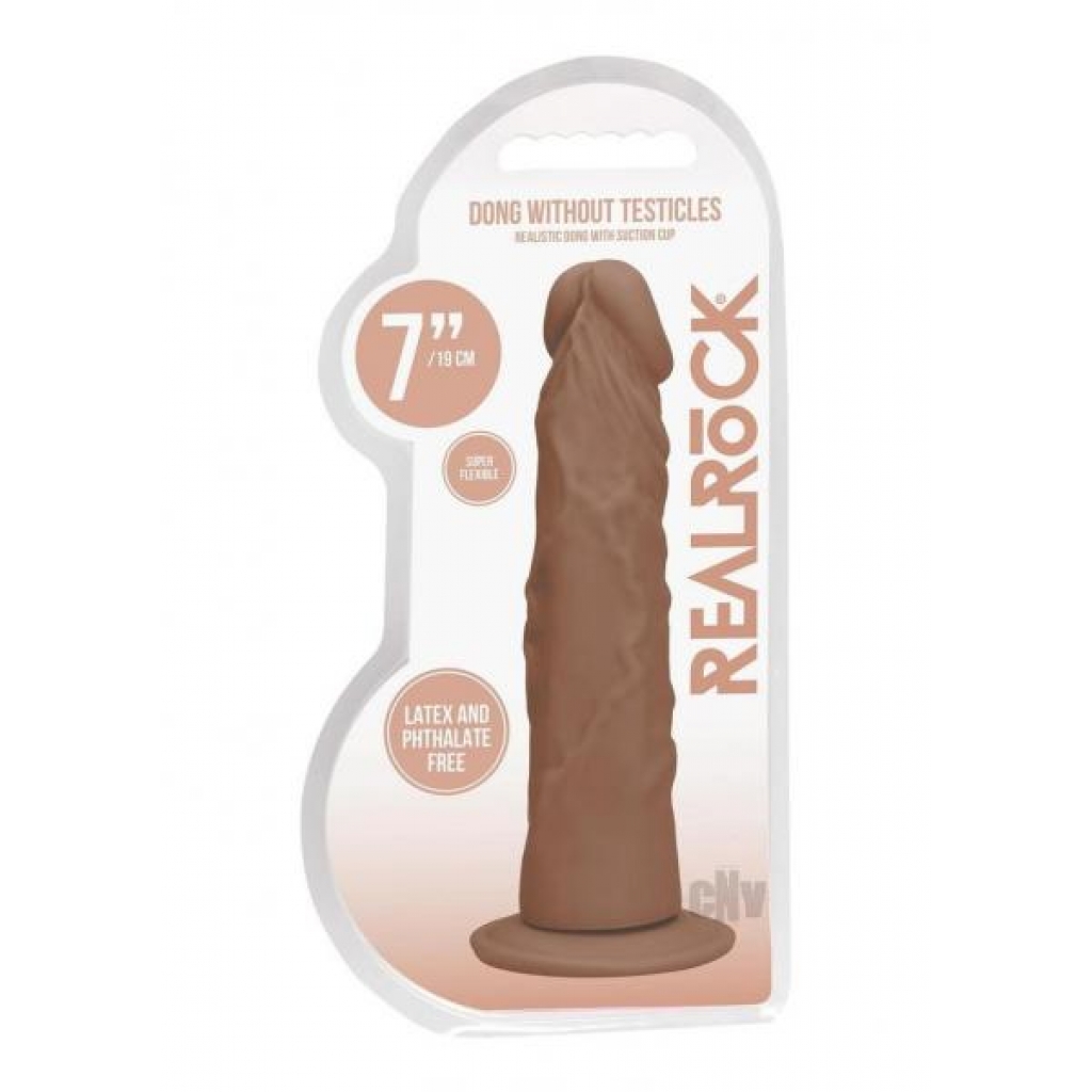 Realrock Dong Without Balls 7 Tan - Realistic Dildos & Dongs