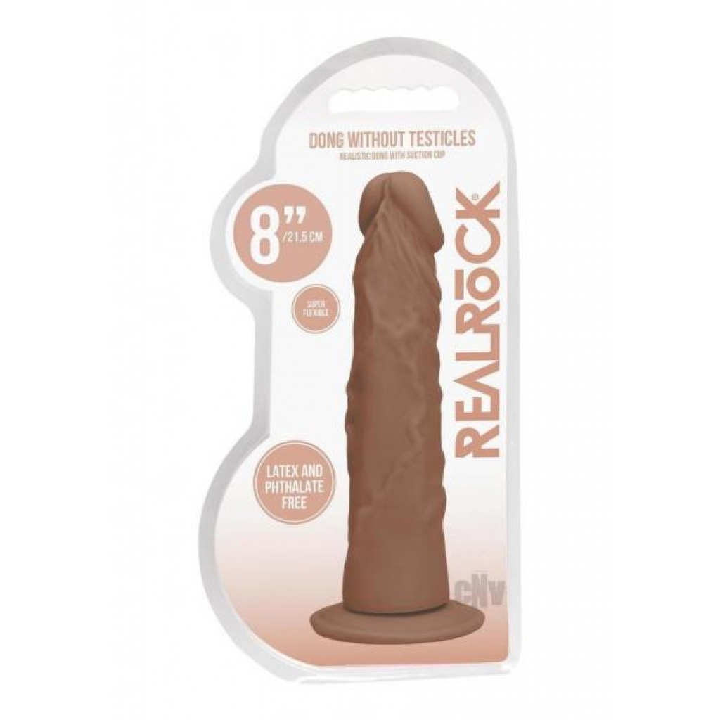 Realrock Dong Without Balls 8 Tan - Realistic Dildos & Dongs