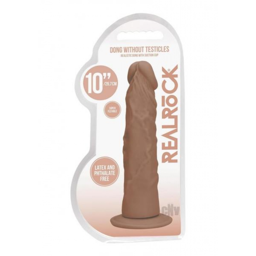 Realrock Dong Without Balls 10 Tan - Realistic Dildos & Dongs