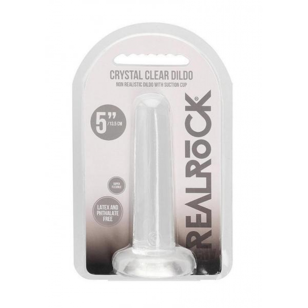 Realrock Crystal Clear Non Real 5.3 Tra - Realistic Dildos & Dongs