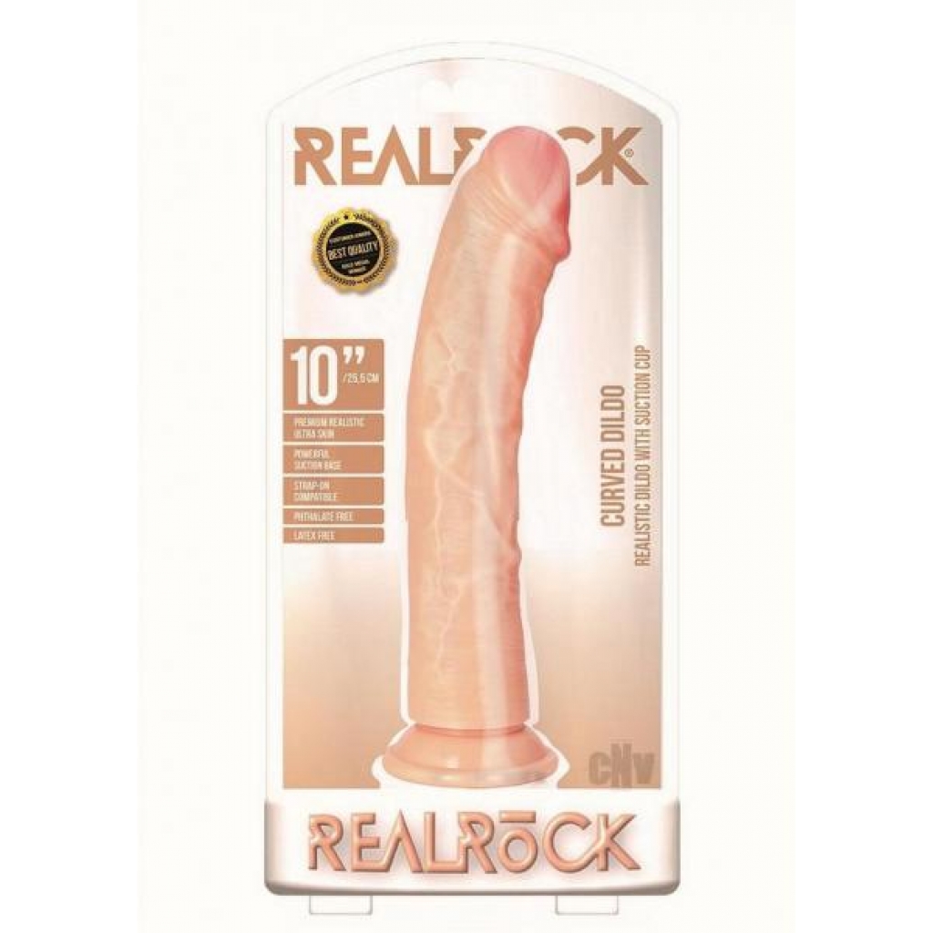 Realrock Curved 10 Vanilla - Realistic Dildos & Dongs