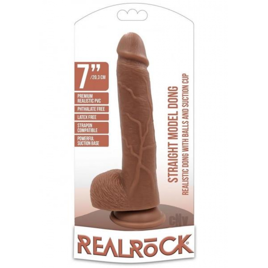 Realrock Straight W/balls - 7 Tan