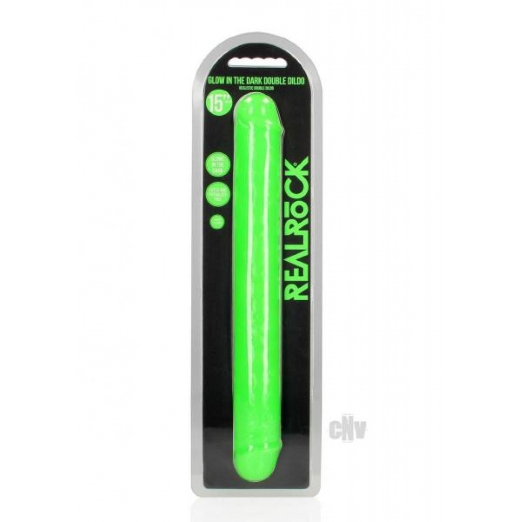 Realrock Dbl Dong Gitd 15 Green - Double Dildos