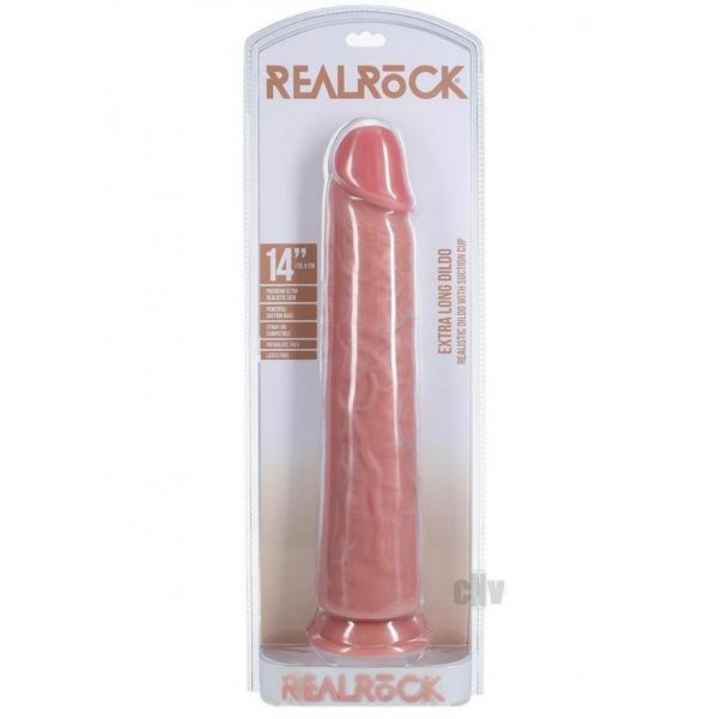 Realrock Xl Straight 14 Flesh - Extreme Dildos