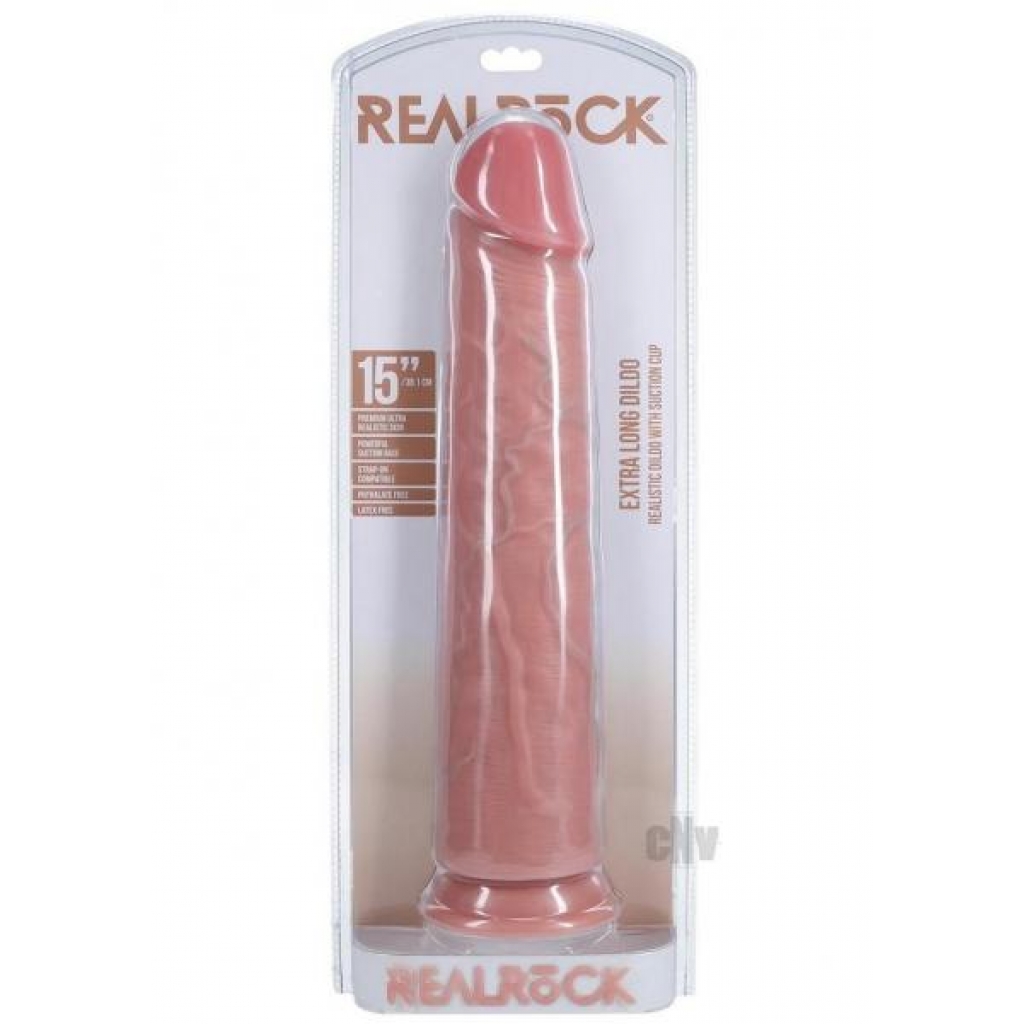 Realrock Xl Straight 15 Flesh - Extreme Dildos