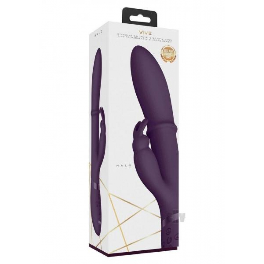 Vive Halo Ring Rabbit Vibe Purple - Rabbit Vibrators