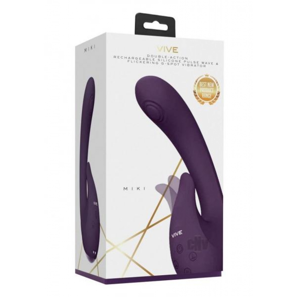 Vive Miki Flickering Vibe Purple - G-Spot Vibrators Clit Stimulators