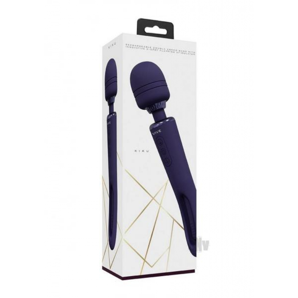 Kiku Double Ended Wand Purple - Body Massagers