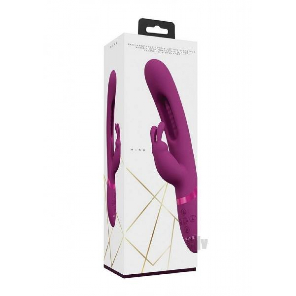 Mika Triple Motor Rabbit Pink - Rabbit Vibrators