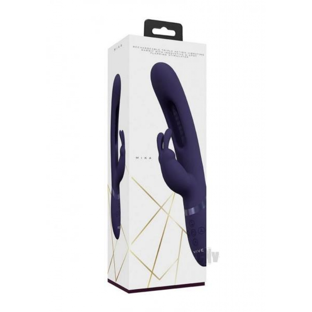 Mika Triple Motor Rabbit Purple - Rabbit Vibrators