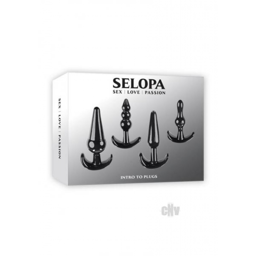 Selopa Intro To Plugs Black - Anal Trainer Kits