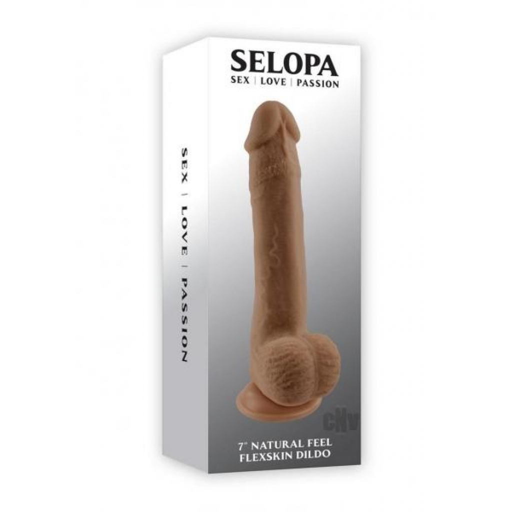 Selopa Natural Feel Flexskin 7 Dark - Realistic Dildos & Dongs