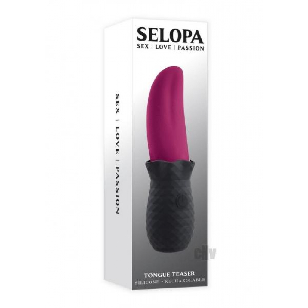 Selopas Tongue Teaser Black - Versatile Vibrating Experience