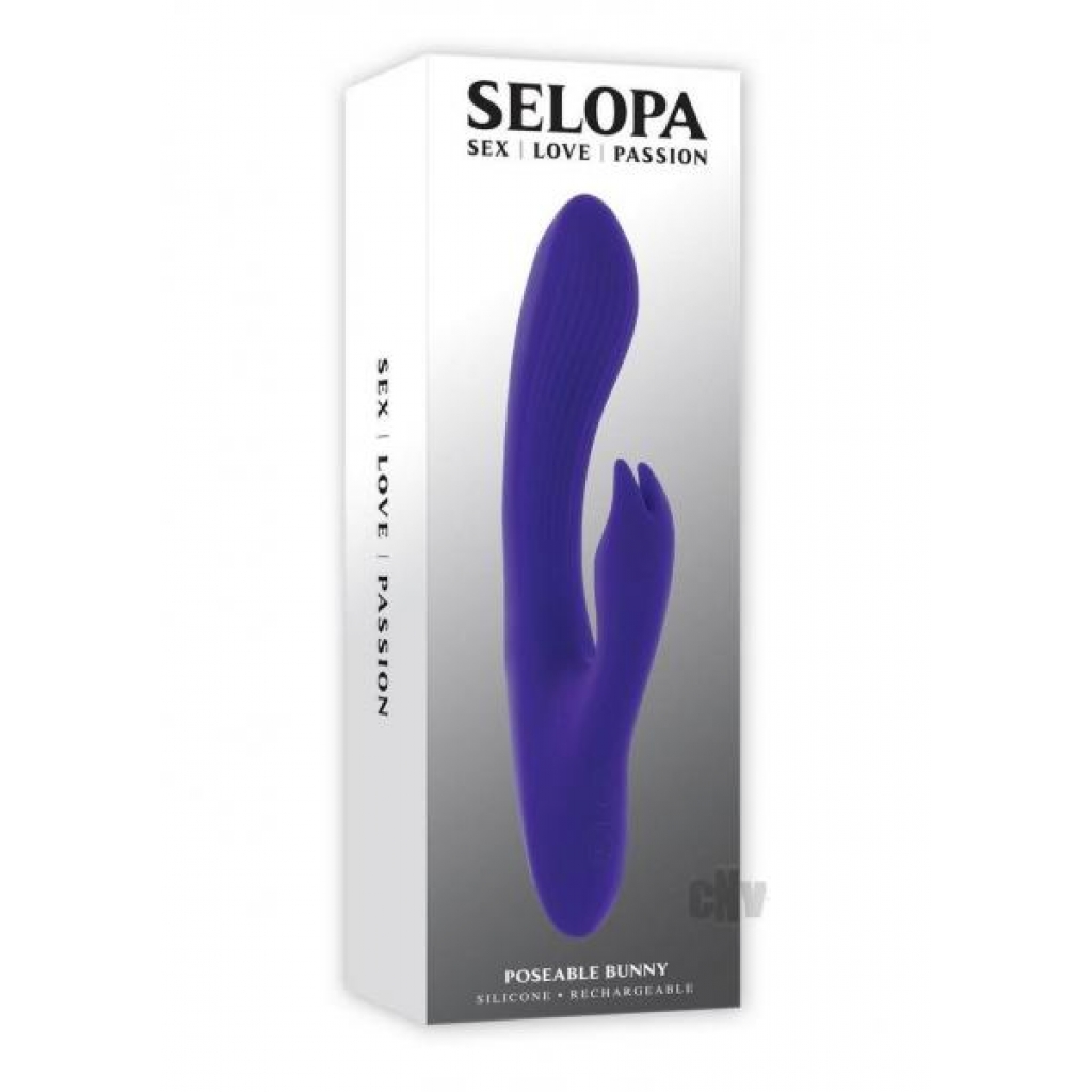 Selopa Poseable Bunny Purple - Rabbit Vibrators