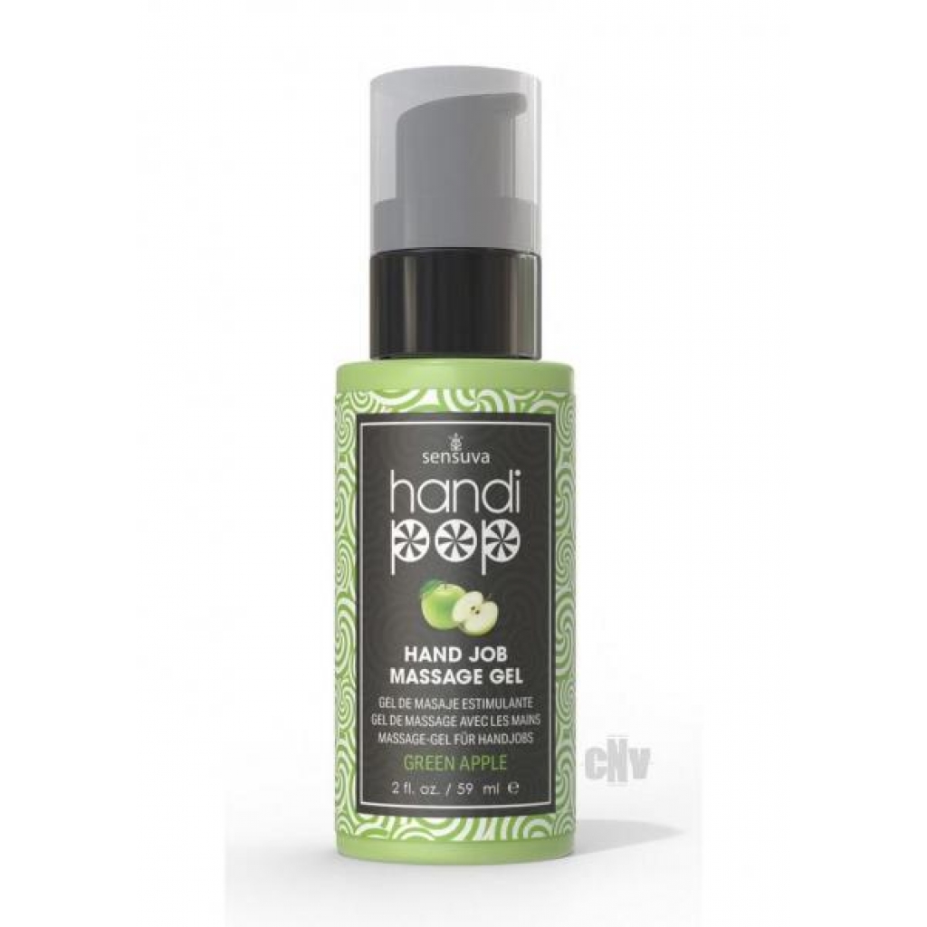 Handipop Massage Gel Green Apple 2oz - Sensual Massage Oils & Lotions