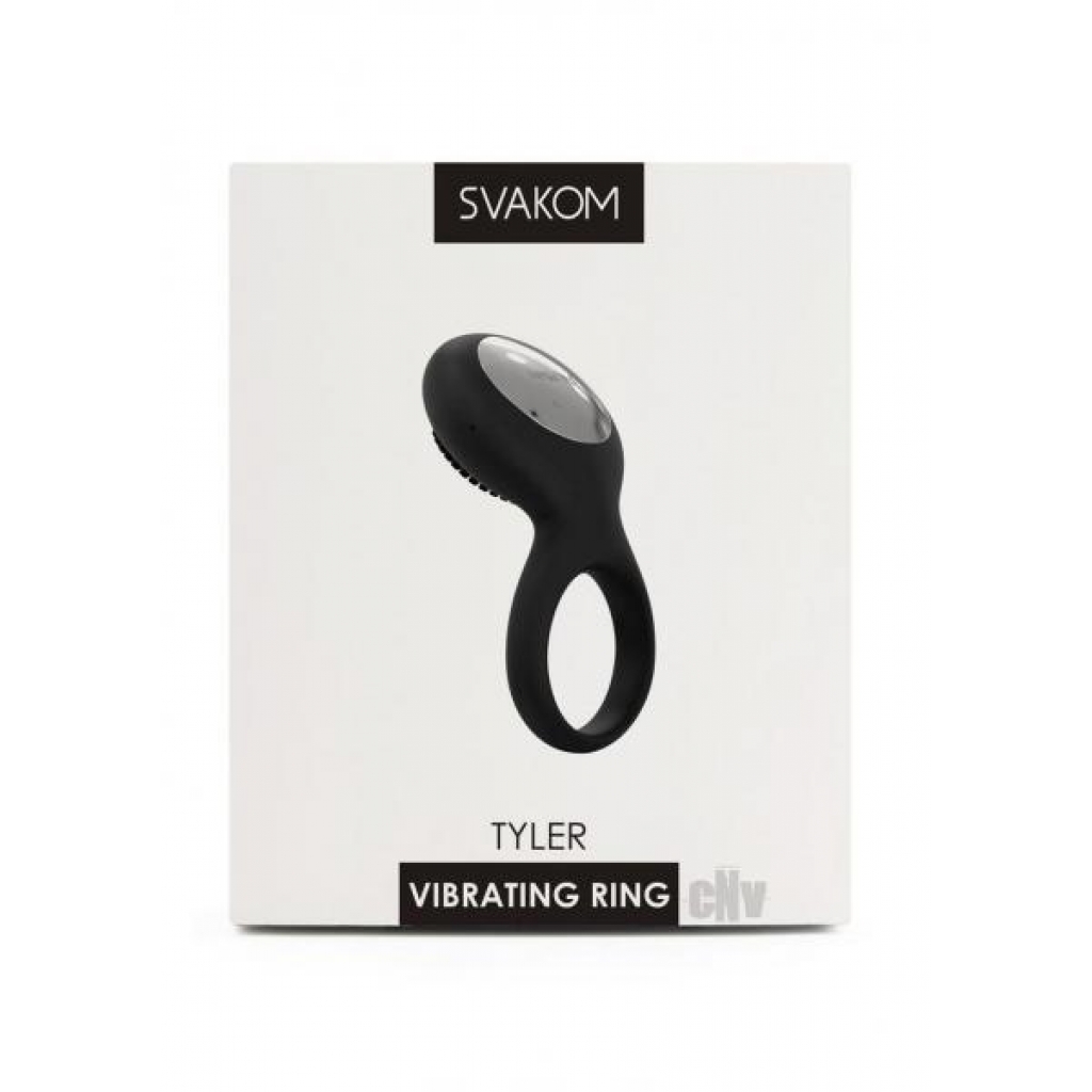 Svakom Tyler Black - Couples Penis Rings