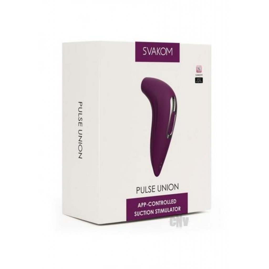 Svakom Pulse Union Purple/silver - Clit Suckers & Oral Suction