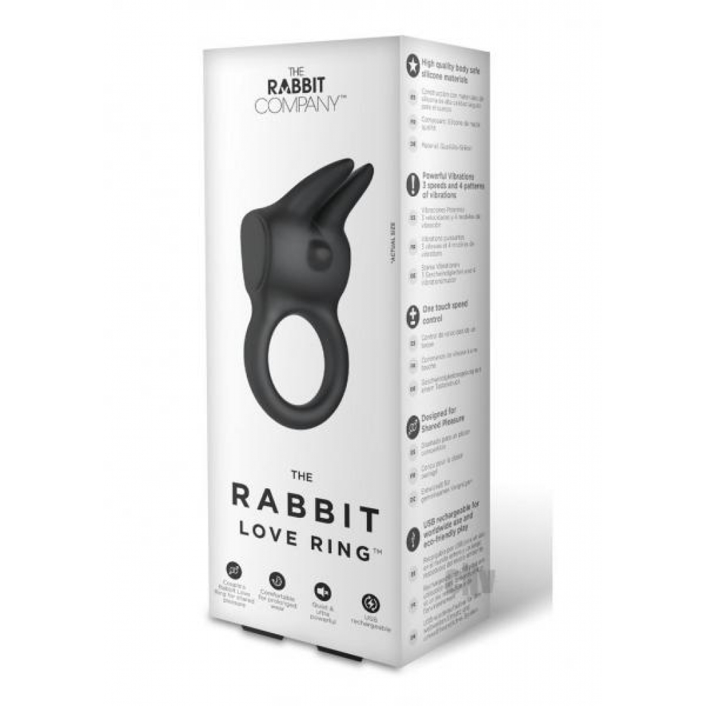 The Rabbit Love Ring Black - Rabbit Vibrators