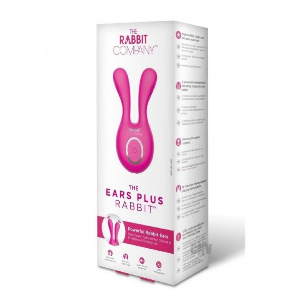 The Ears Plus Rabbit Hot Pink - Clit Cuddlers