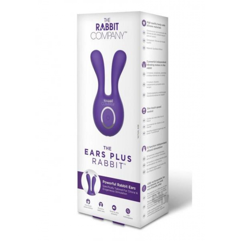 The Ears Plus Rabbit Purple - Clit Cuddlers