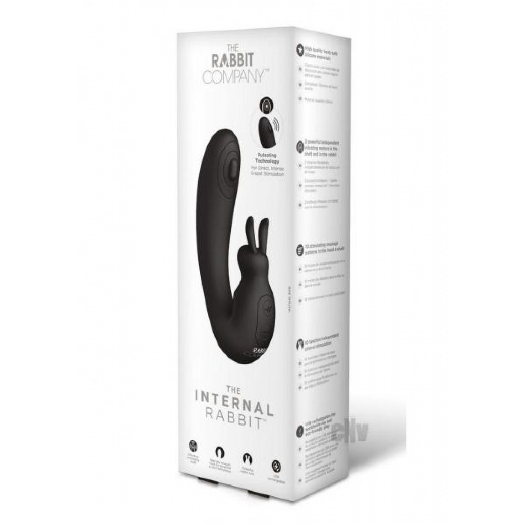 The Internal Rabbit Black - G-Spot Vibrators Clit Stimulators