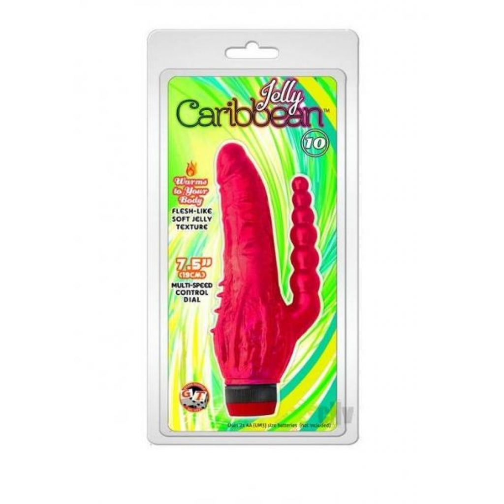 Jelly Caribbean 10 Red - Double Dildos