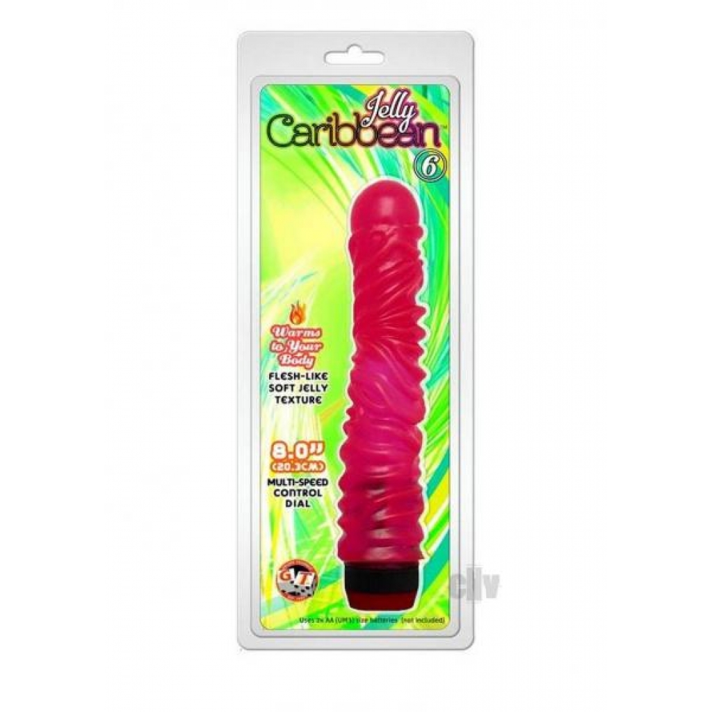 Jelly Caribbean 6 W/p Purple - Realistic Dildos & Dongs