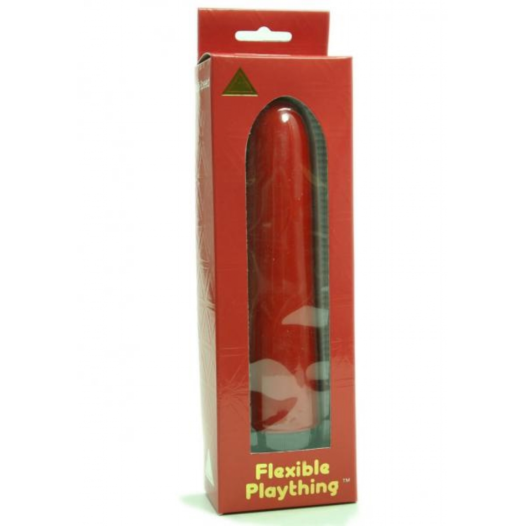 FLEXIBLE PLAYTHING 7 INCH VIBRATOR RED - Traditional