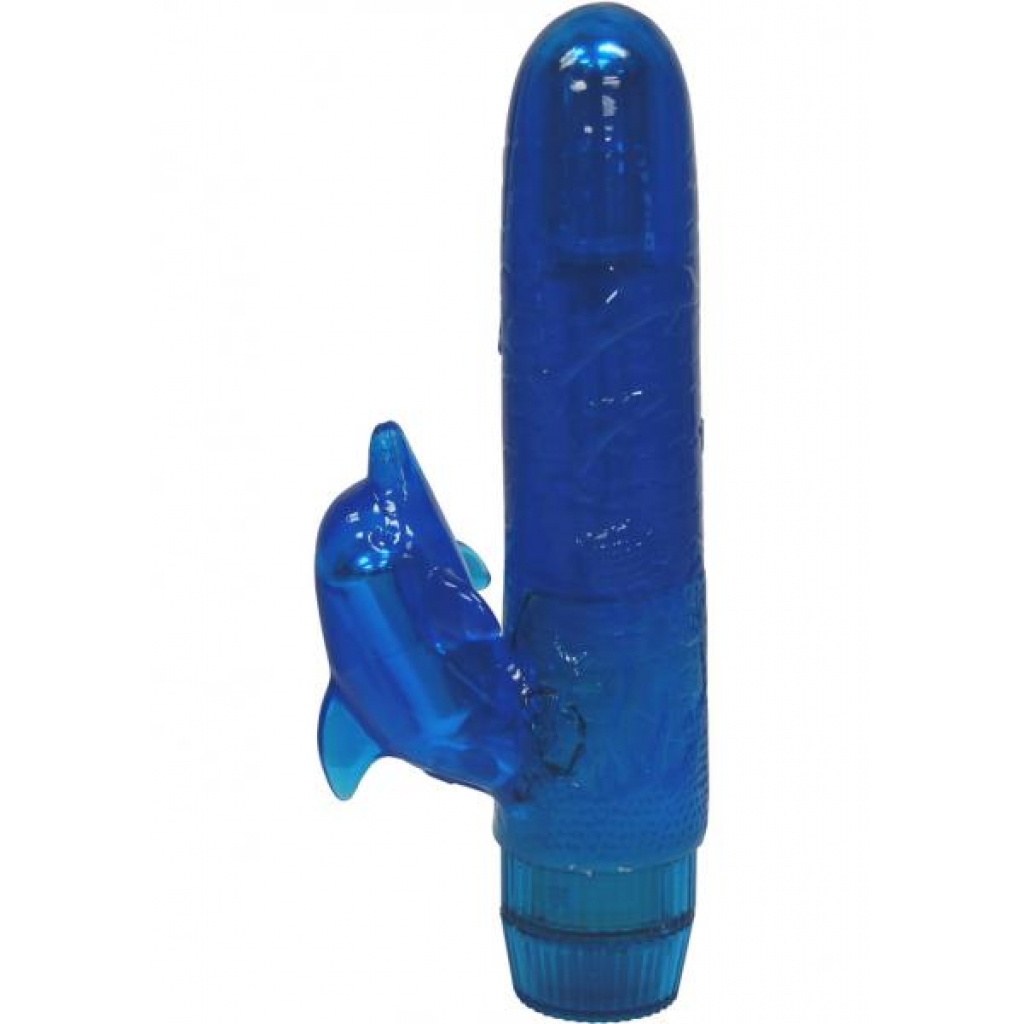 ALAHOA LEI 6 INCH VIBRATOR BLUE WATERPROOF - Rabbit Vibrators