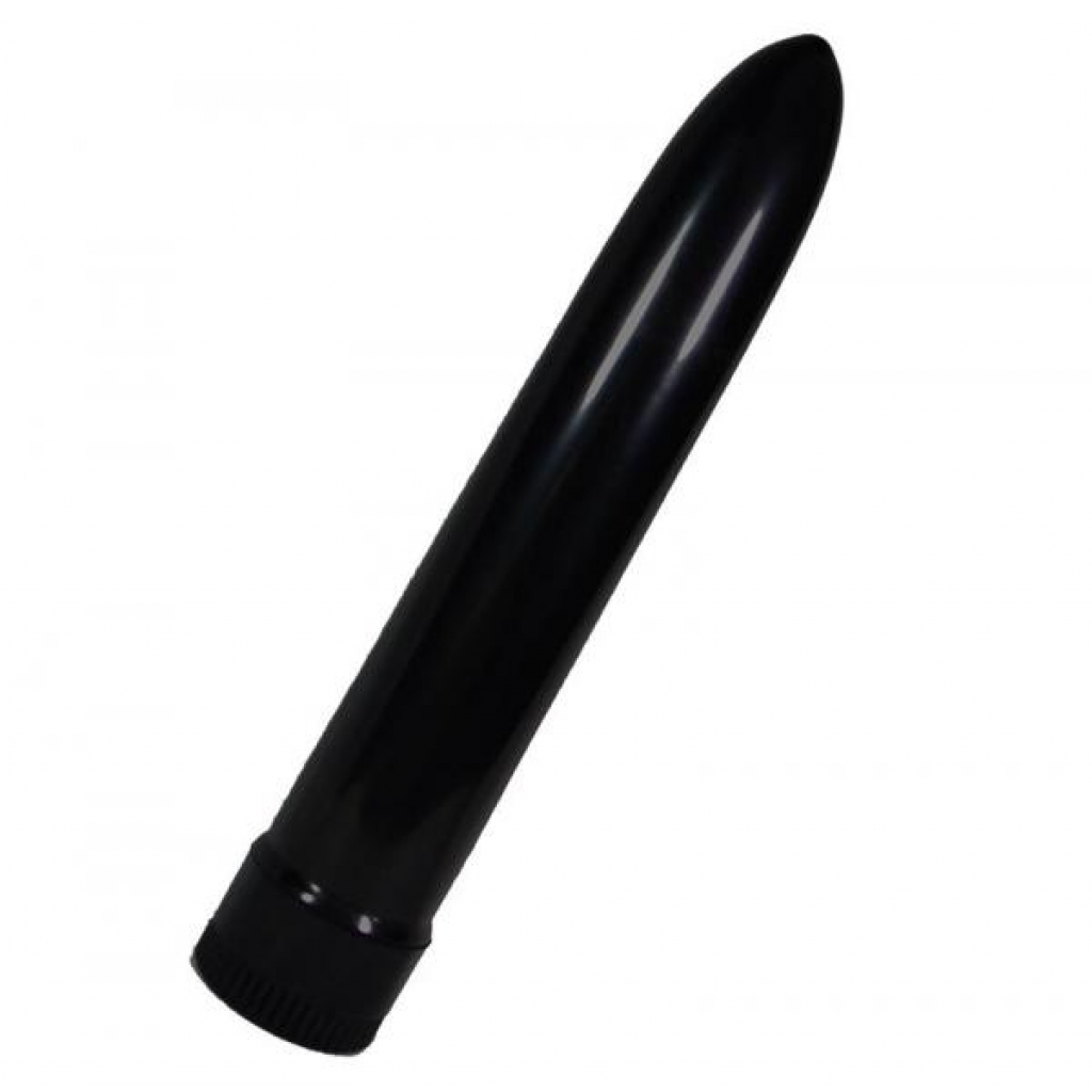 Lady's Mood 7 Inches Plastic Vibrator Black - Traditional