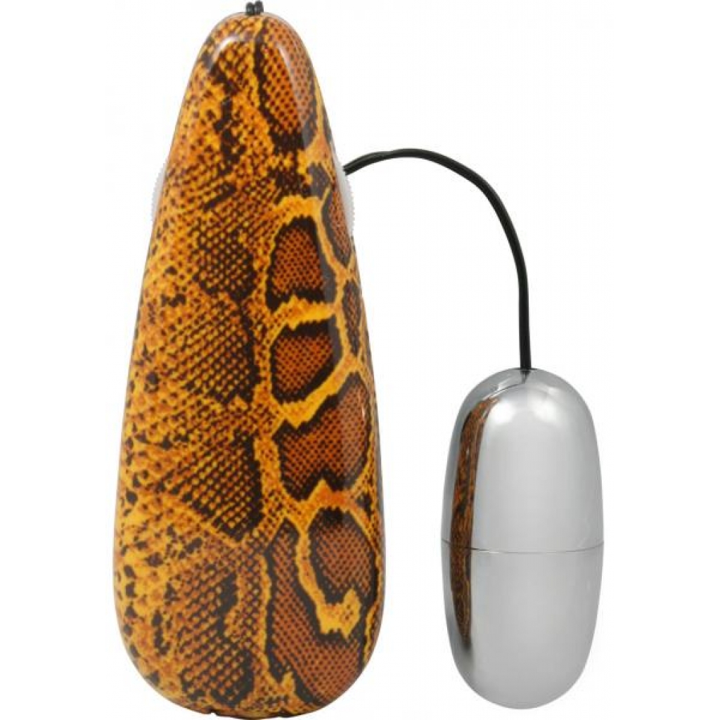 Primal Instincts Vibrating Egg - Snake Print - Bullet Vibrators