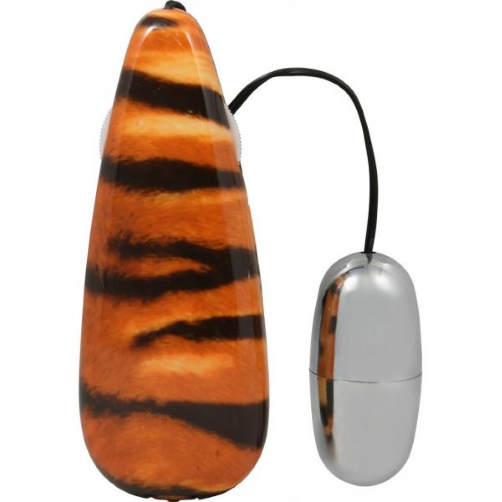 Primal Instincts Vibrating Egg - Tiger Print - Bullet Vibrators