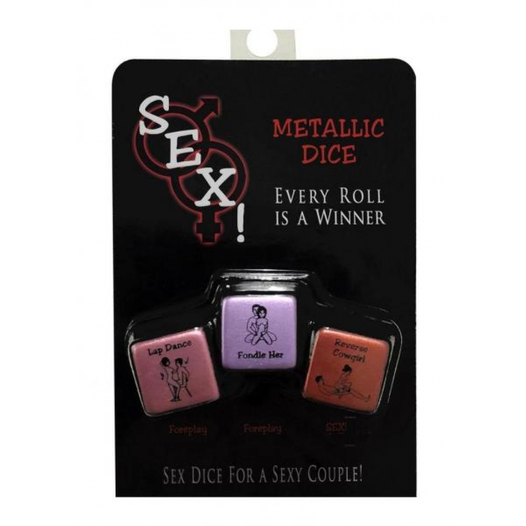 Metallic Sex Dice - Hot Games for Lovers