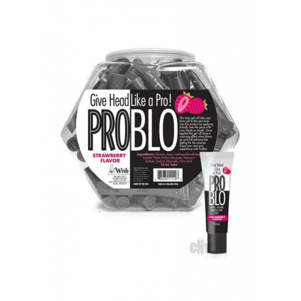 Problo Oral Gel Strawberry 10ml 65/bowl - Oral Sex