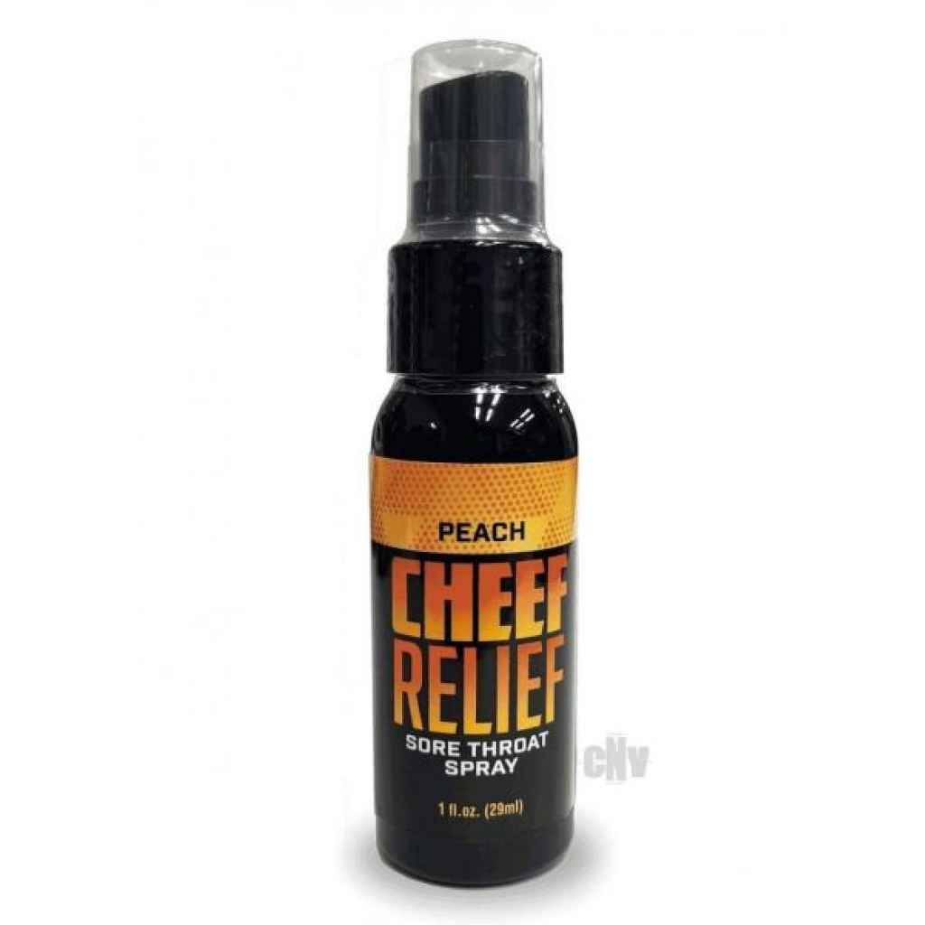 Cheef Relief Throat Spray Peach 1oz - Oral Sex