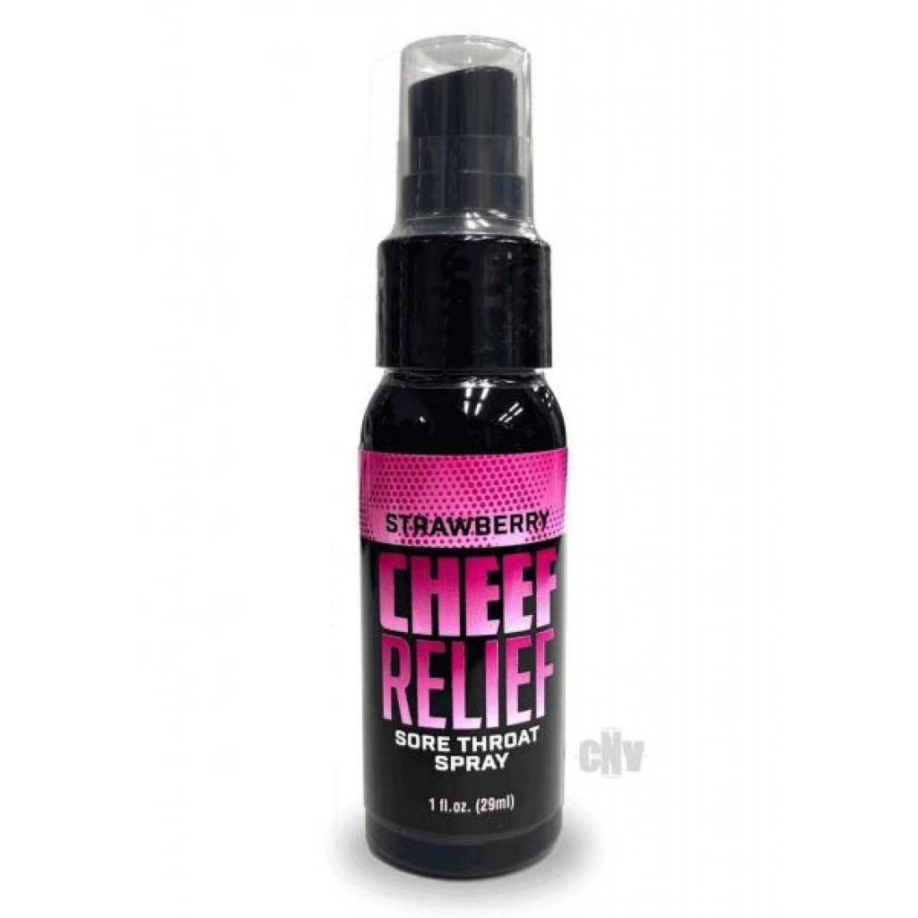 Cheef Relief Throat Spray Strawberry 1oz - Oral Sex