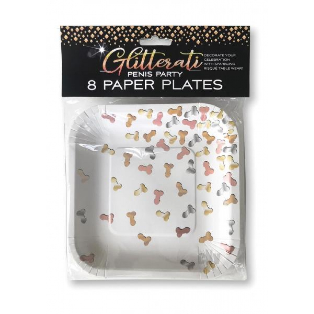 Glitterati Plates 8pk