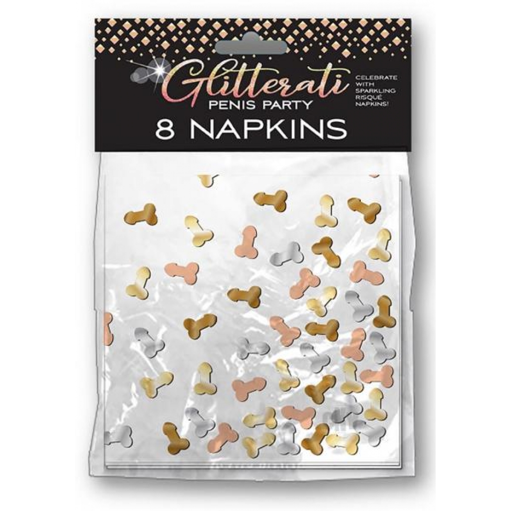 Glitterati Napkins 8pk - Serving Ware