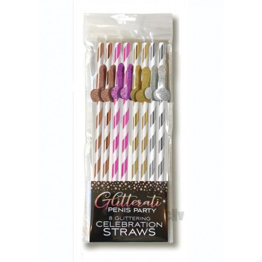 Glitterati Tall Straws - 8-Pack