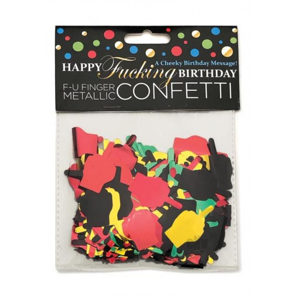 Happy Fn Birthday Fu Finger Confetti - Serving Ware