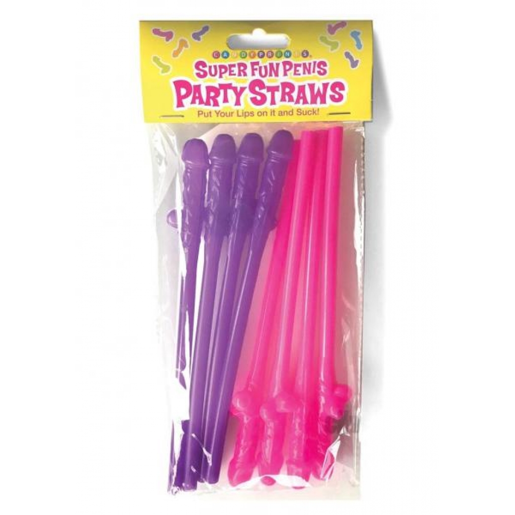 Super Fun Penis Party Straws - 8 Pack