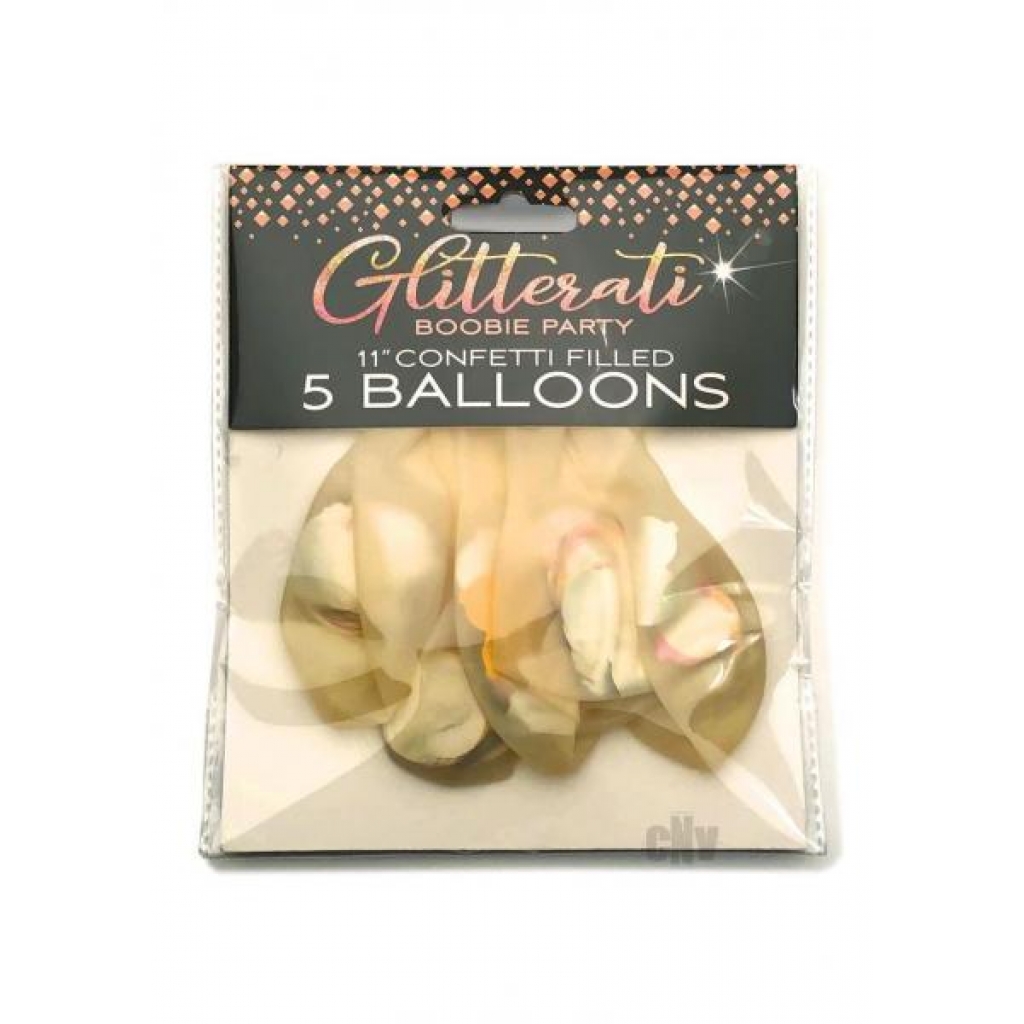 Glitterati Boobie Confetti Balloons 6pk - Serving Ware