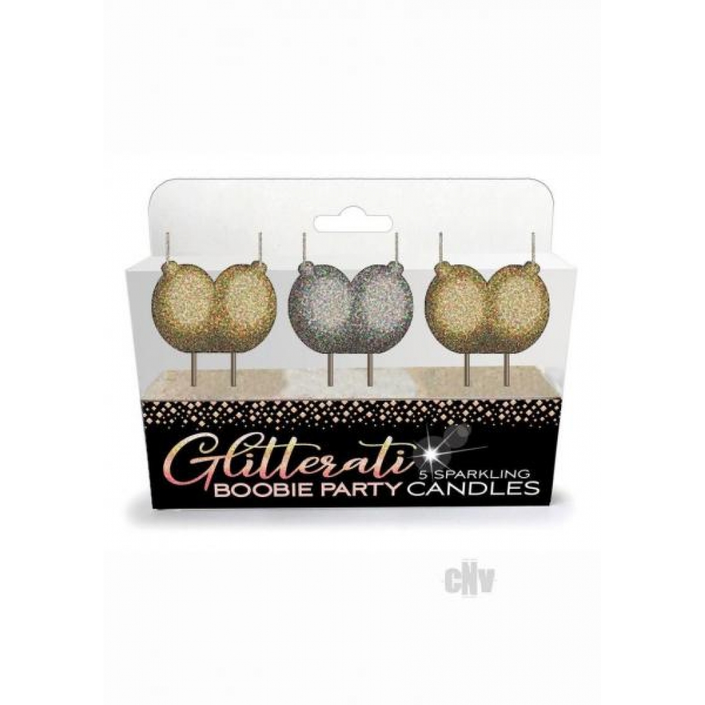 Glitterati Boobie Candles 4pc Set - Party Wear