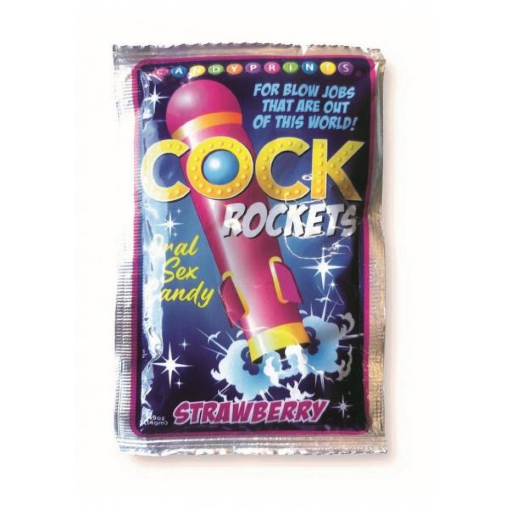 Cock Rockets Strawberry Individual - Adult Candy and Erotic Foods