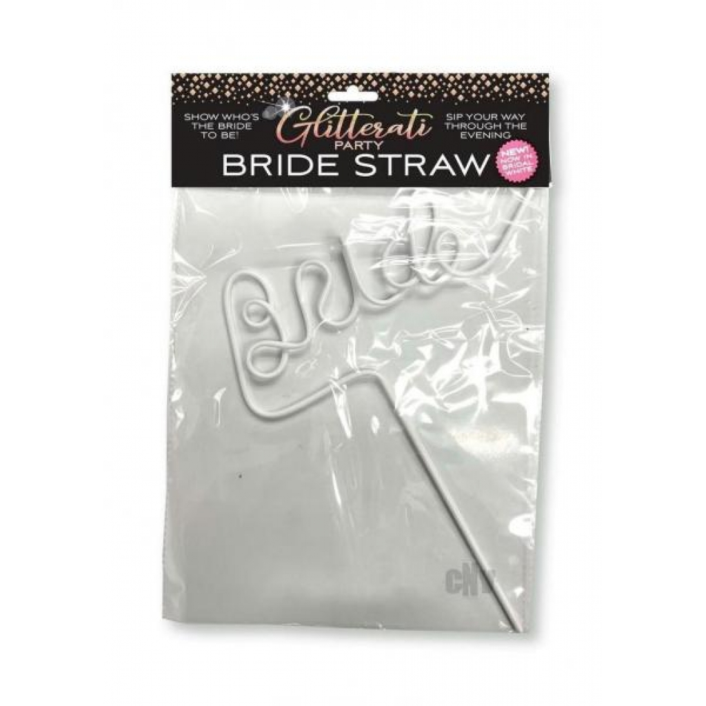 Glitterati Bride Straw White - Serving Ware