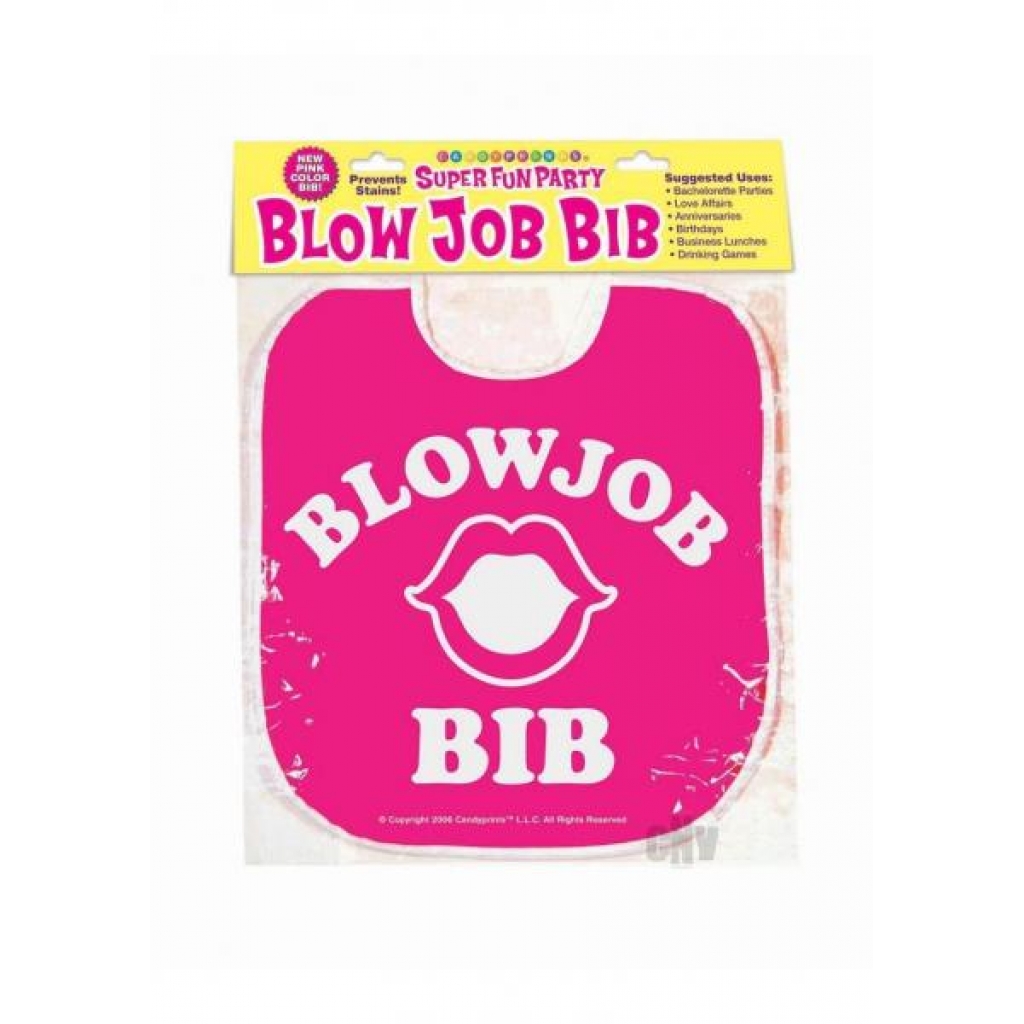 Blow Job Bib Pink - Hilarious Gag Gift