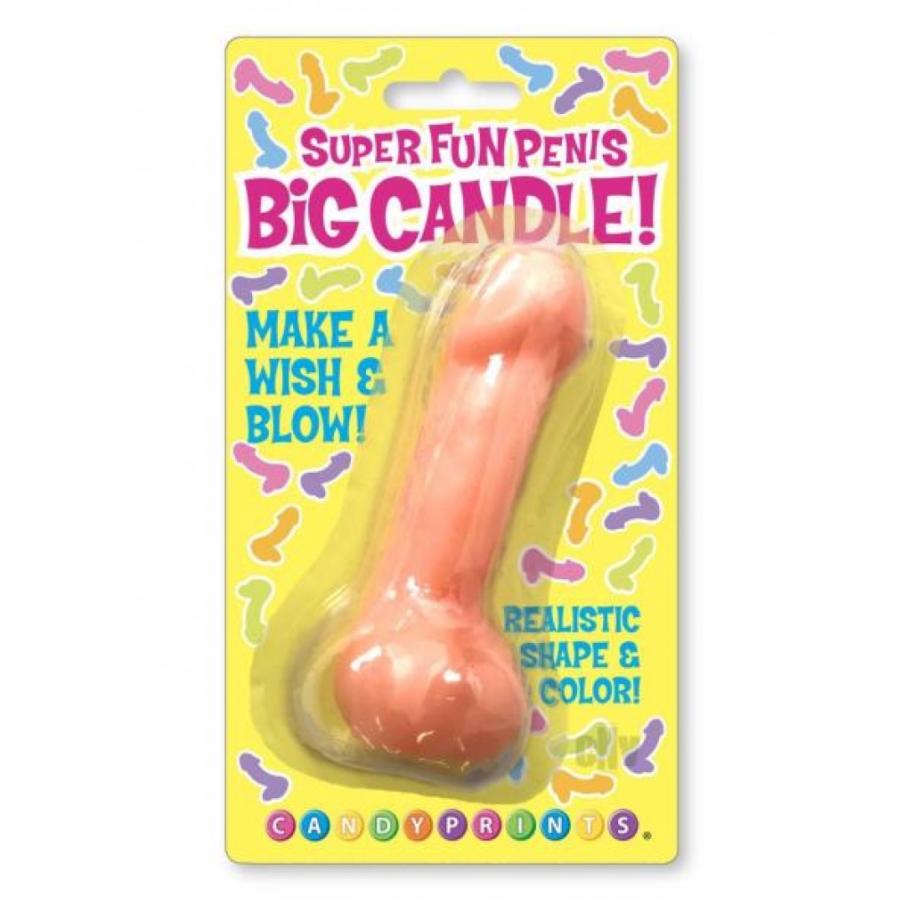 Super Fun Big Penis Candle - Pink