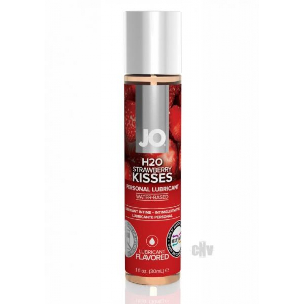 Jo H2o Flavor Lube Strawberry 1oz - Lickable Body